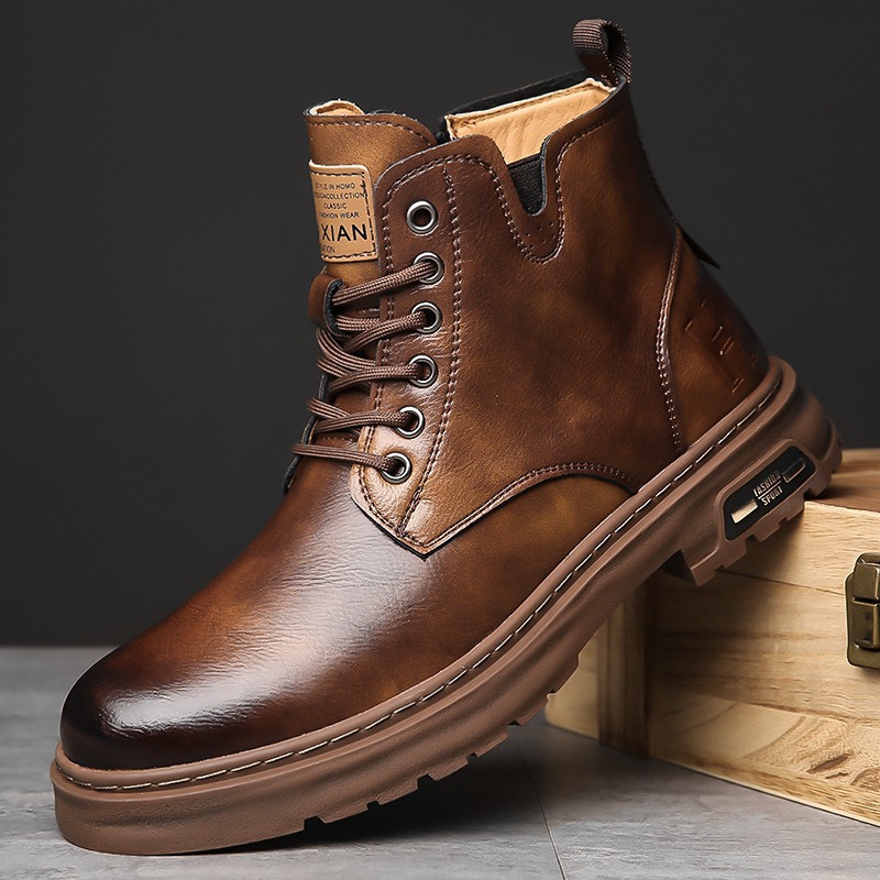 Sewing Nylon - Botas masculinas novas de outono e