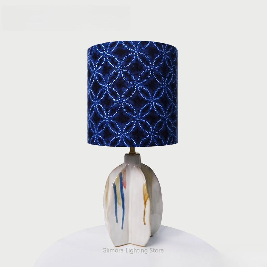Century Textile & Sewing Supply Hours - Candeeiro de mesa em tecido Liberty: