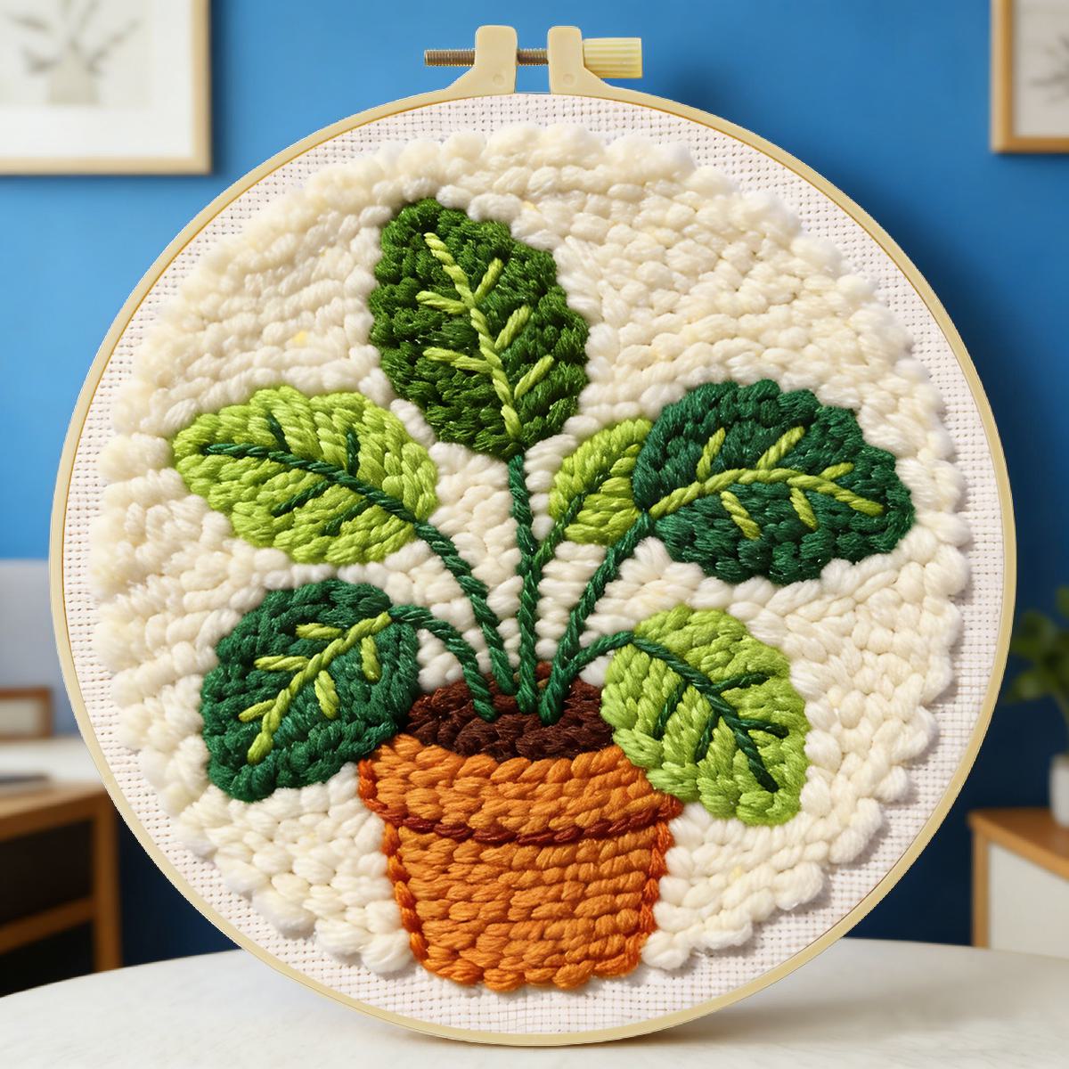 Sewing Textile Art - Kit de Bordado com Agulha Mágica