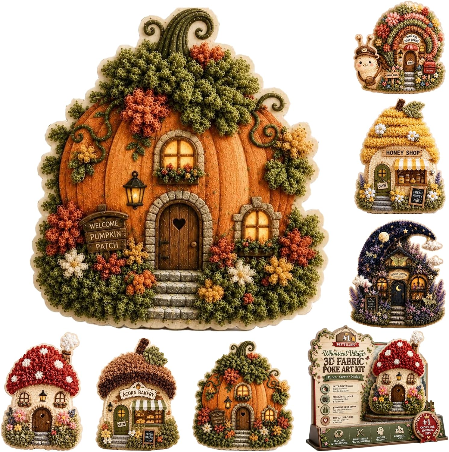 Sewing Textile Art - Kit de Arte em Tecido 3D
