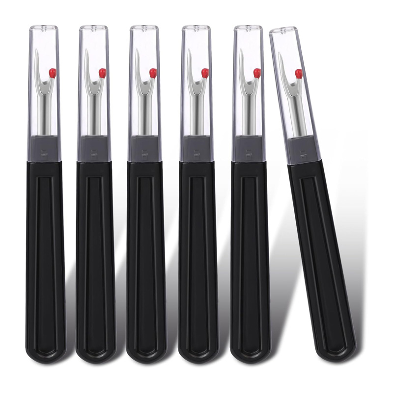 Seam Ripper Tool - Conjunto de 6 Descosedores Pretos para