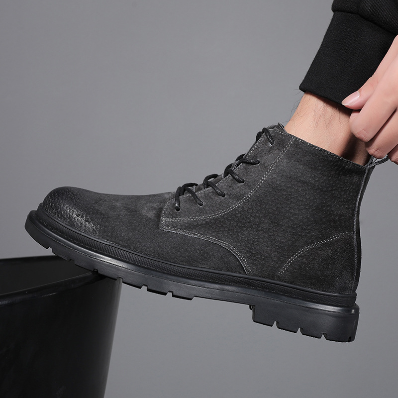 Sewing Nylon - Botas masculinas outono e inverno novo