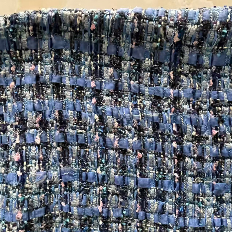 Tecido Premium de Tweed Azul T - Sewing Tweed Fabric avaliação e preço