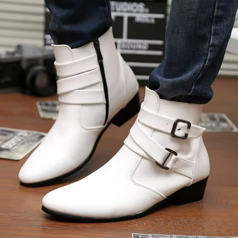 Novas botas masculinas de cour - Sewing Nylon avaliação e preço
