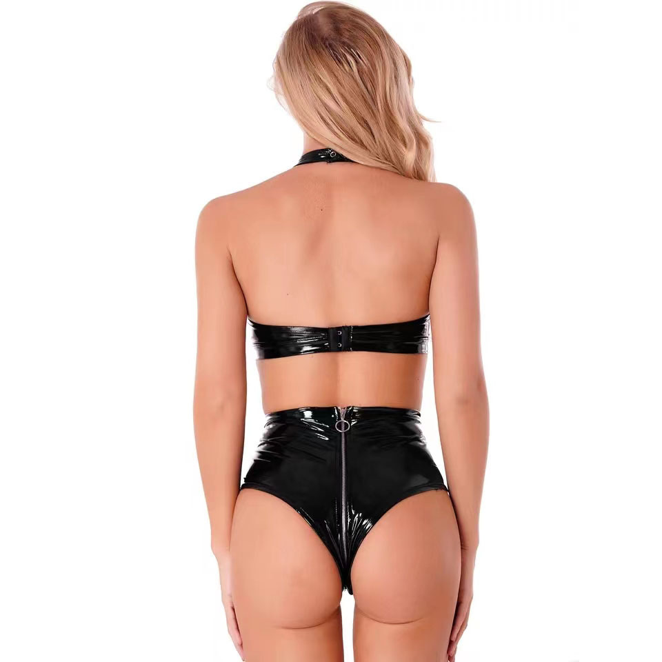 Sexy preto brilhante plutônio  - Sewing Latex avaliação e preço