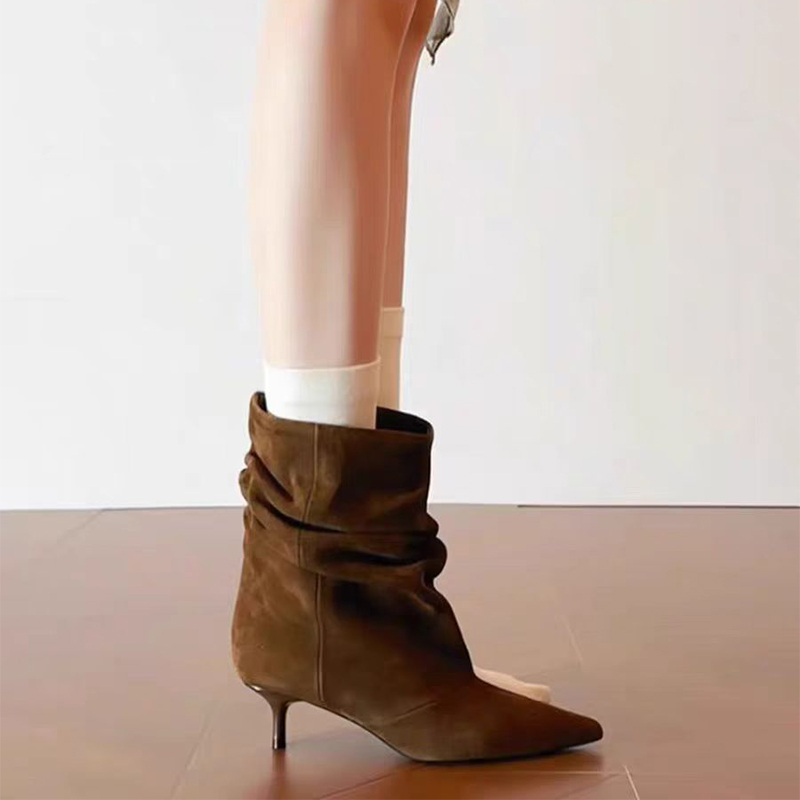 Botas de cano médio de luxo fe - Sewing Nylon avaliação e preço