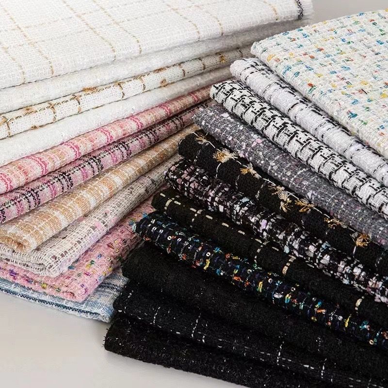 Tecido tweed por metro para ca - Sewing Tweed Fabric avaliação e preço